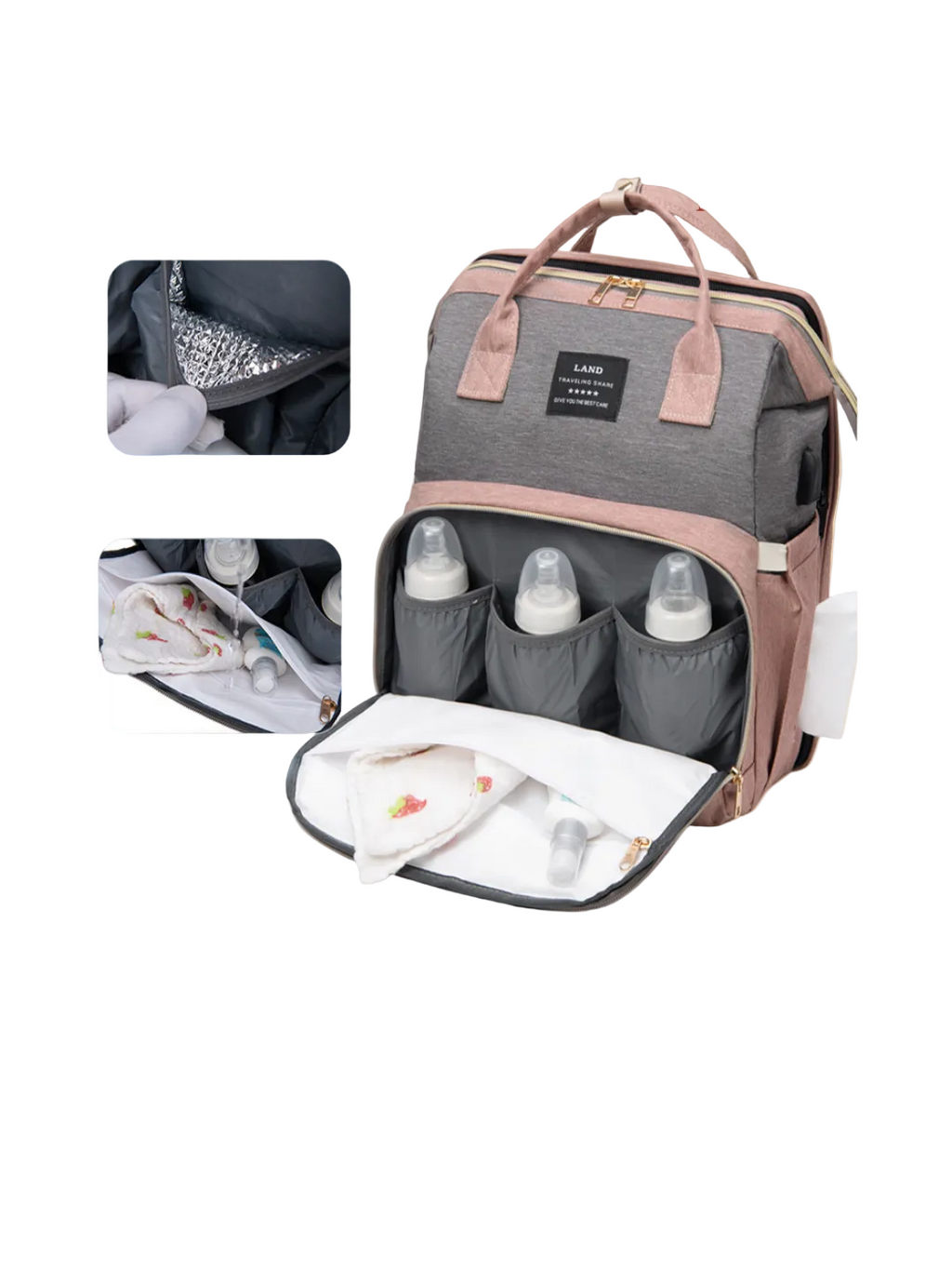 Baby backbag-The Only Bag Moms Need On-The-Go