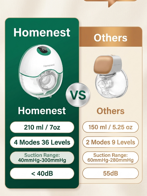 Wearable Breast Pump for Stress-Free Feeding -2 PCS