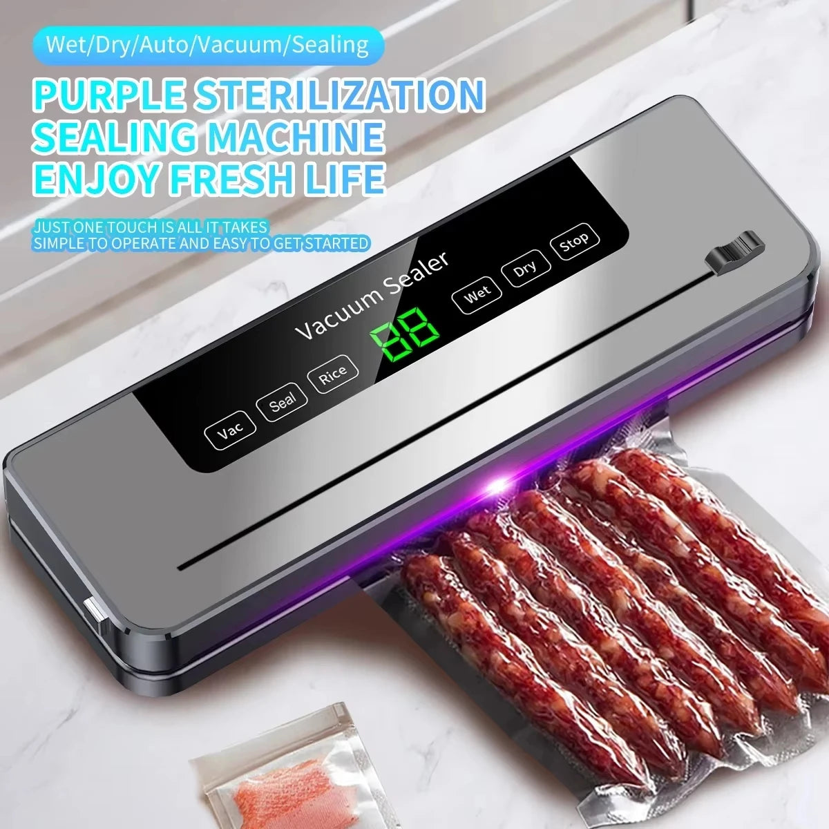 Food Storage Vacuum Packaging Machine for Kitchen