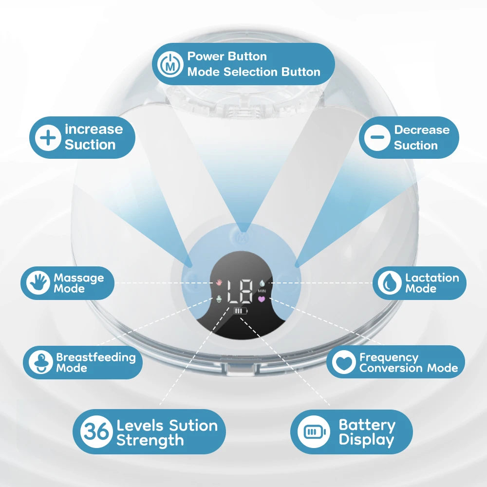 Wearable Breast Pump for Stress-Free Feeding -2 PCS