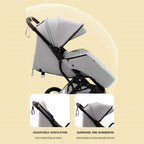 Ultra-Light Travel Baby Stroller (0–4 Years) – Foldable & Cabin-Friendly