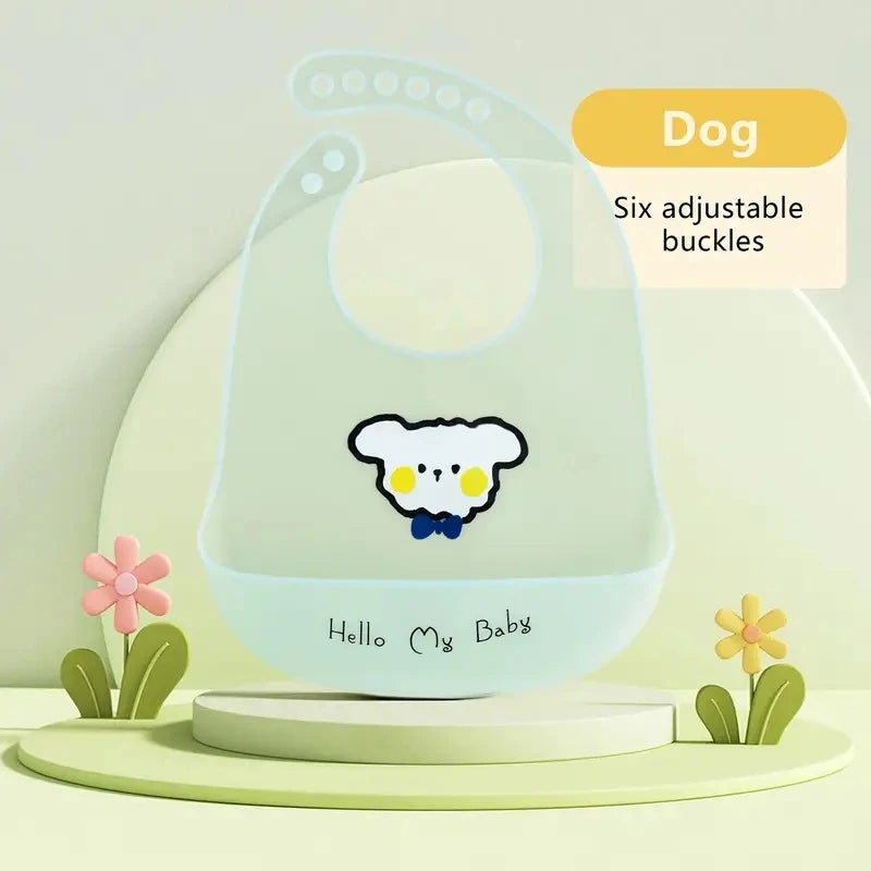 Adorable Waterproof Silicone Baby Bibs 🐻