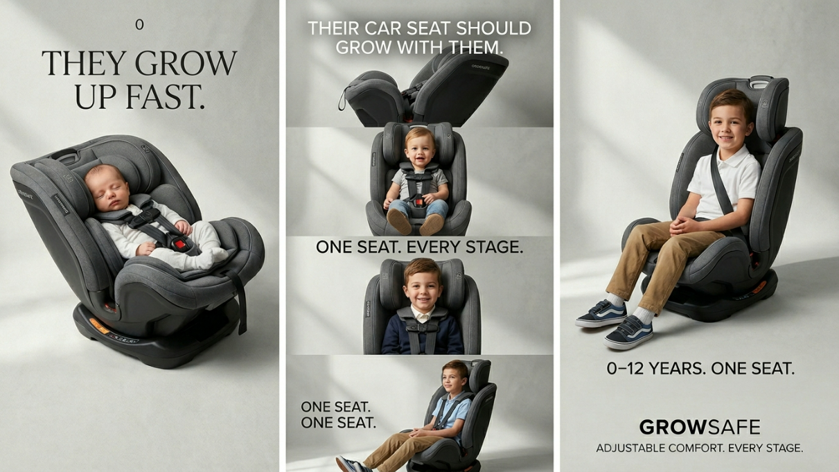 Growsafe™-One Seat That Grows With Your Child